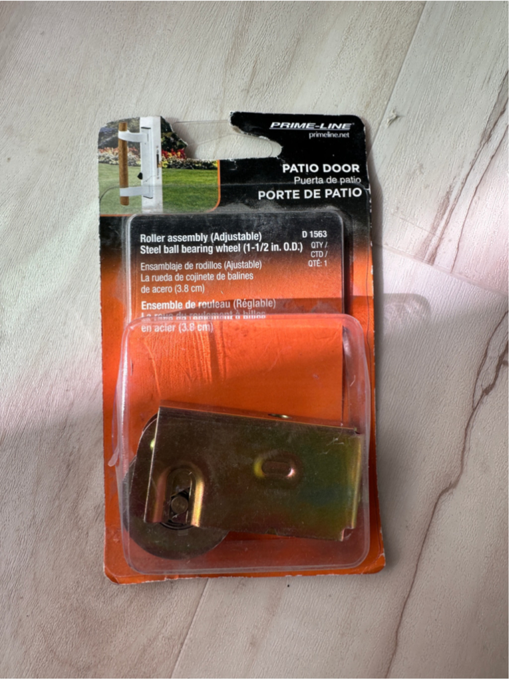 Prime-Line D 1563 1-1/2 in., Steel Roller Assembly with Ball Bearing